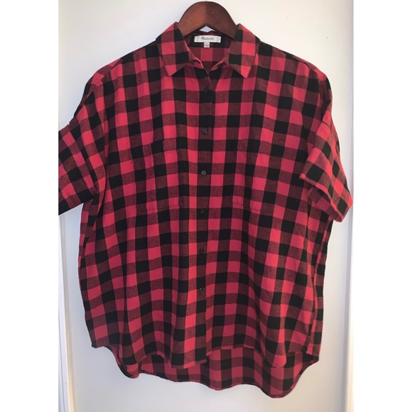 Madewell Flannel Courier Shirt buffalo check - Picture 4 of 8